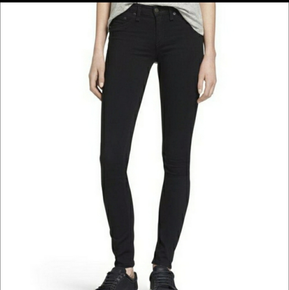 Rag & bone black skinny denim